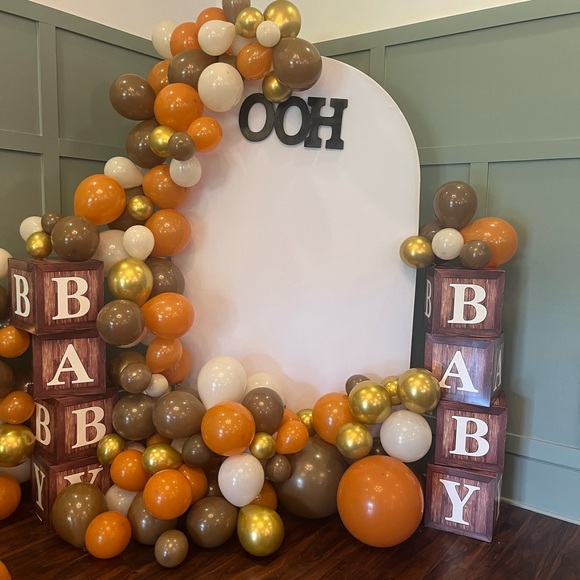 NWOT Cardboard “Blocks” spelling BABY. Baby Shower decorations. - Picture 2 of 3